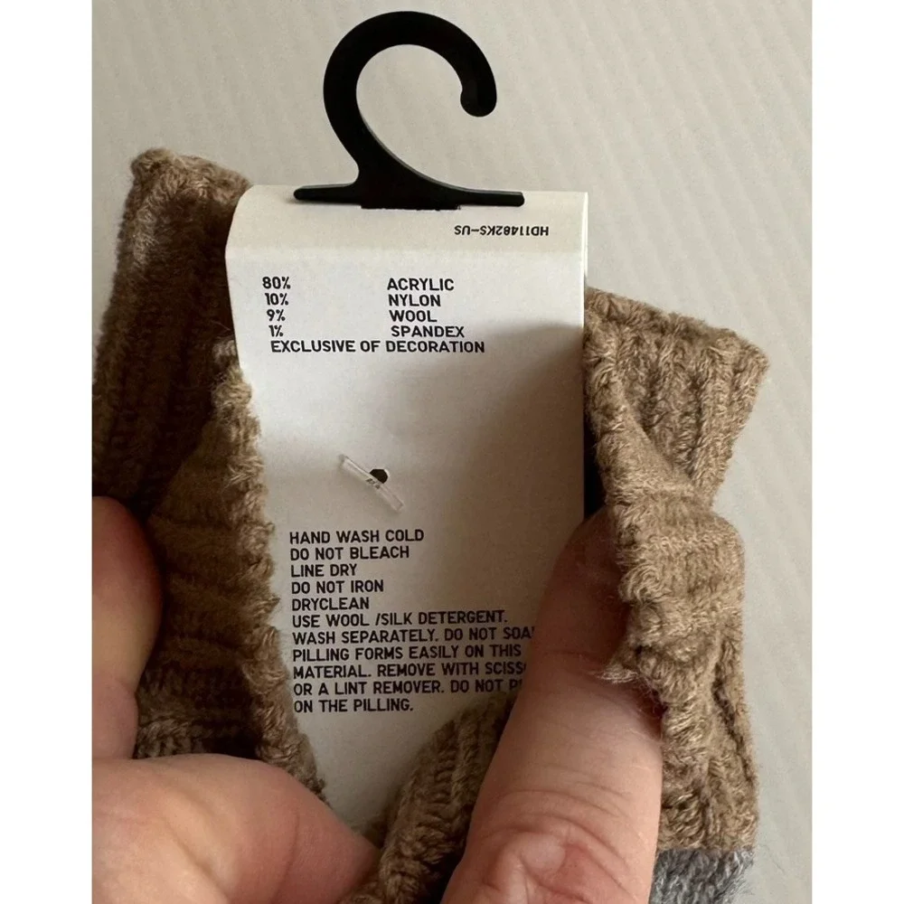 Uniqlo x Anya Hindmarch Heattech knitted NEW 3 PC Scarf, Beanie Hat, Gloves Set